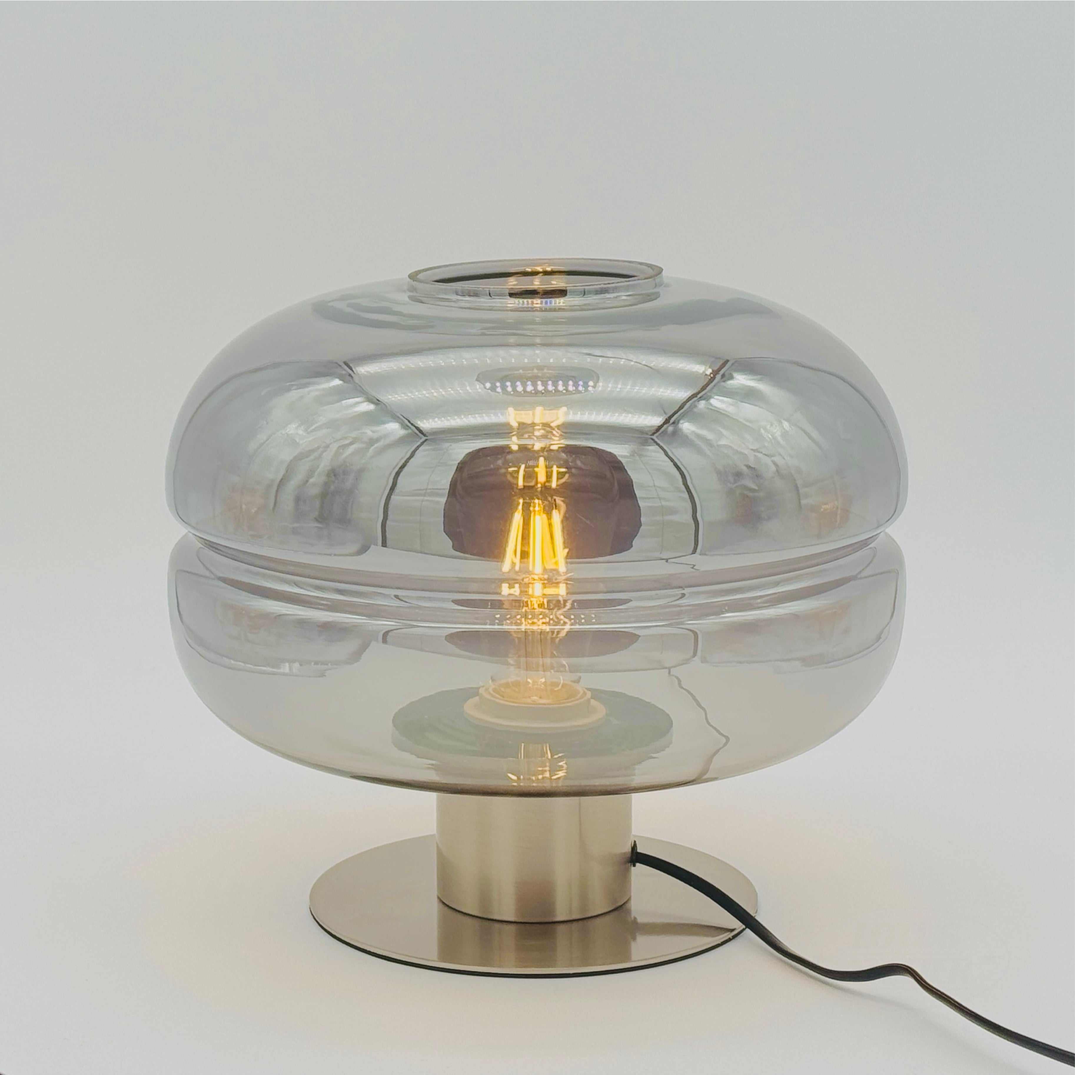 Modern Glass Table Lamp – Lotus Atelier