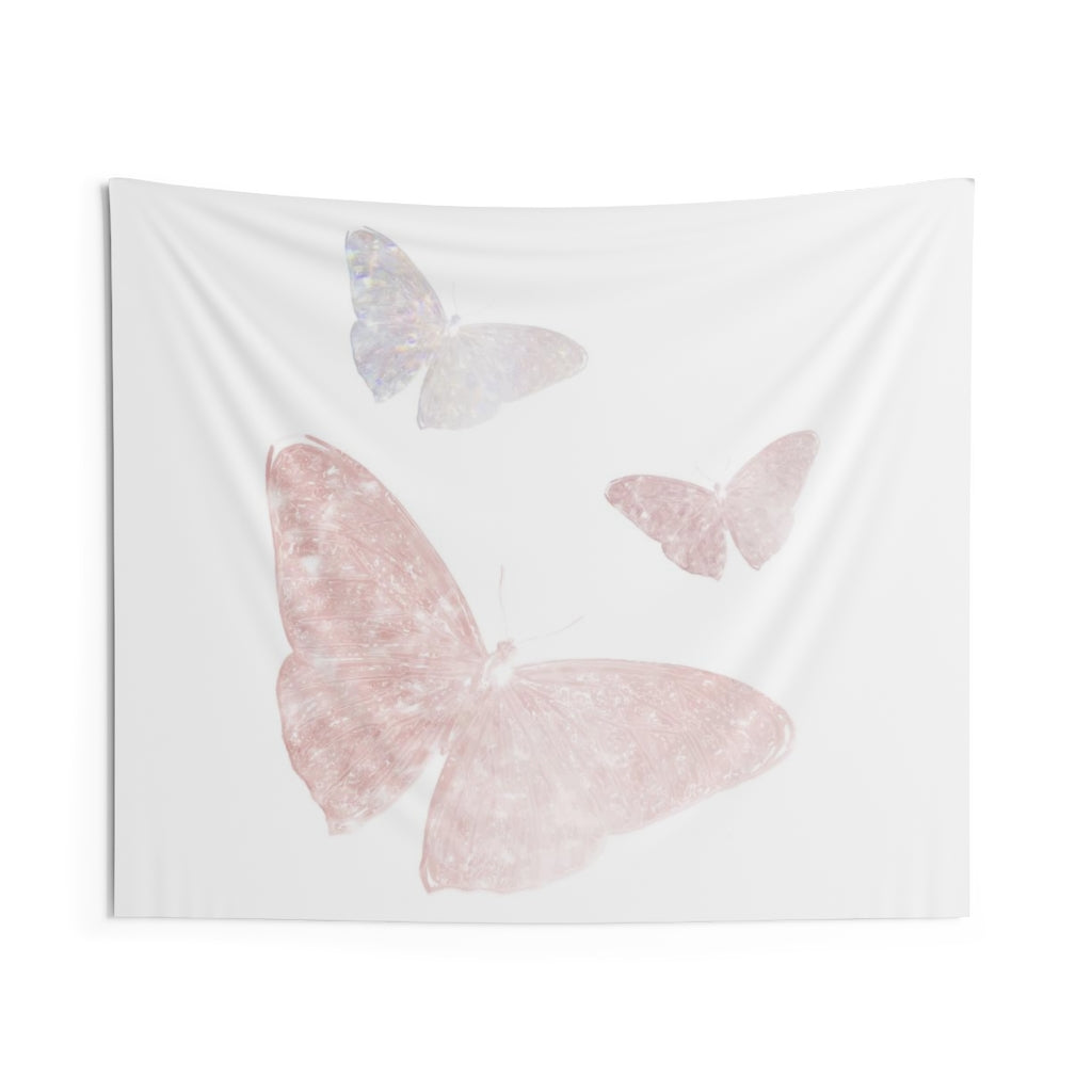 White Butterfly Tapestry