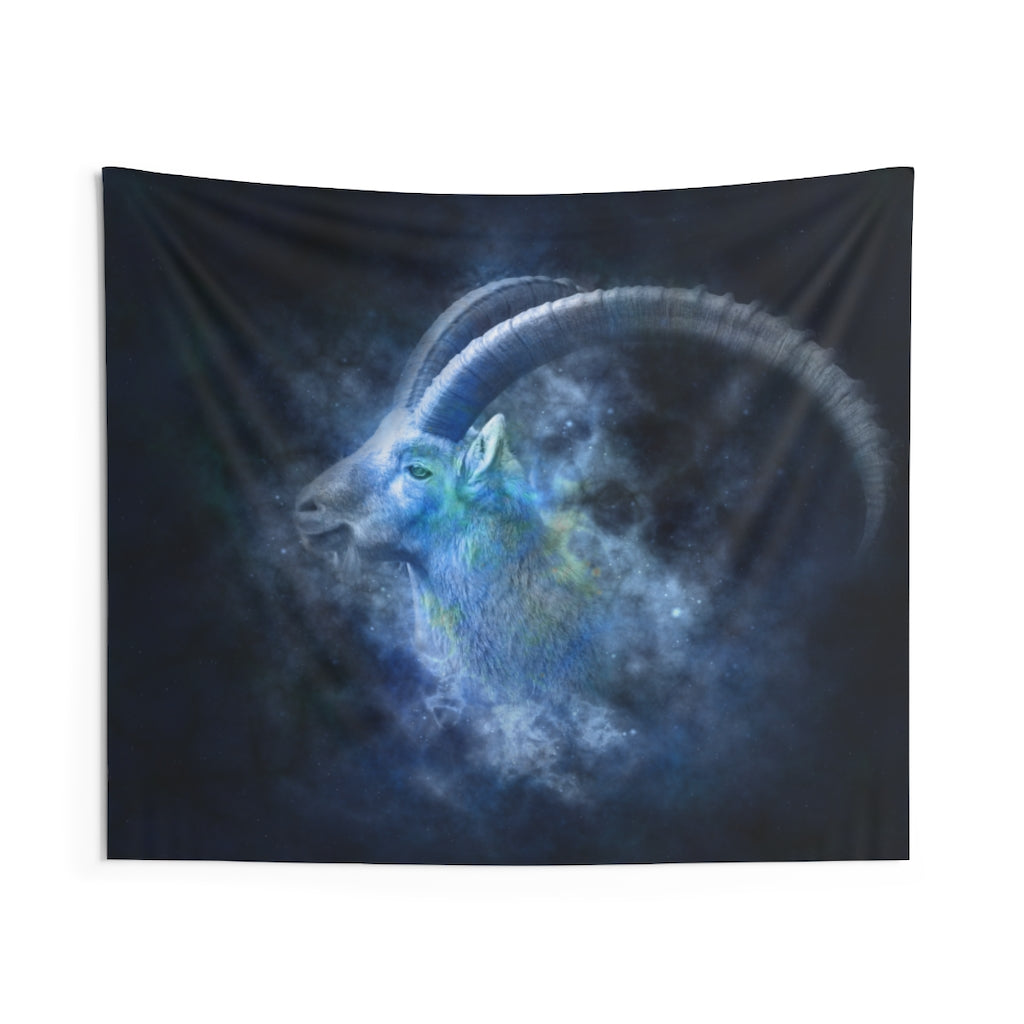 Capricorn Tapestry Aesthetic | Zodiac Sign Wall Hanging | College Dorm Decor | Apartment, Living Room Wall Decor | Multiple Sizes