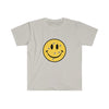 Load image into Gallery viewer, Smiley Face Bullet Hole T Shirt | Unisex Softstyle T-Shirt Gildan 6400 | Alt Clothes