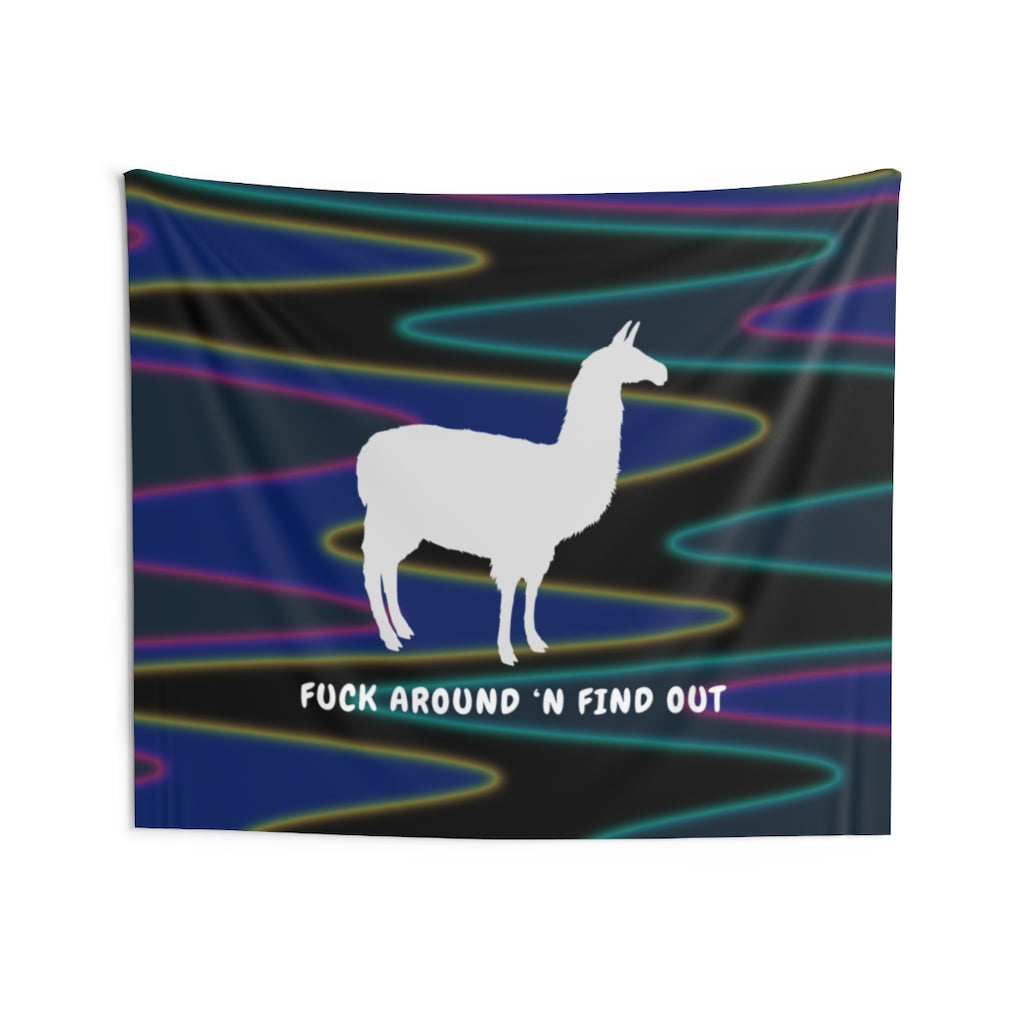 Funny Tapestry for Men or Women | Neon Bedroom and Living Room Wall Hanging | College Dorm Room Decor | Multiple Sizes (36x26, 60x50, 80x68)