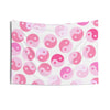 Cute Flower Smiley Face Tapestry for Bedroom Teen Girl | Light Pink Tapestry | College Girl Dorm Decor | Multiple Sizes