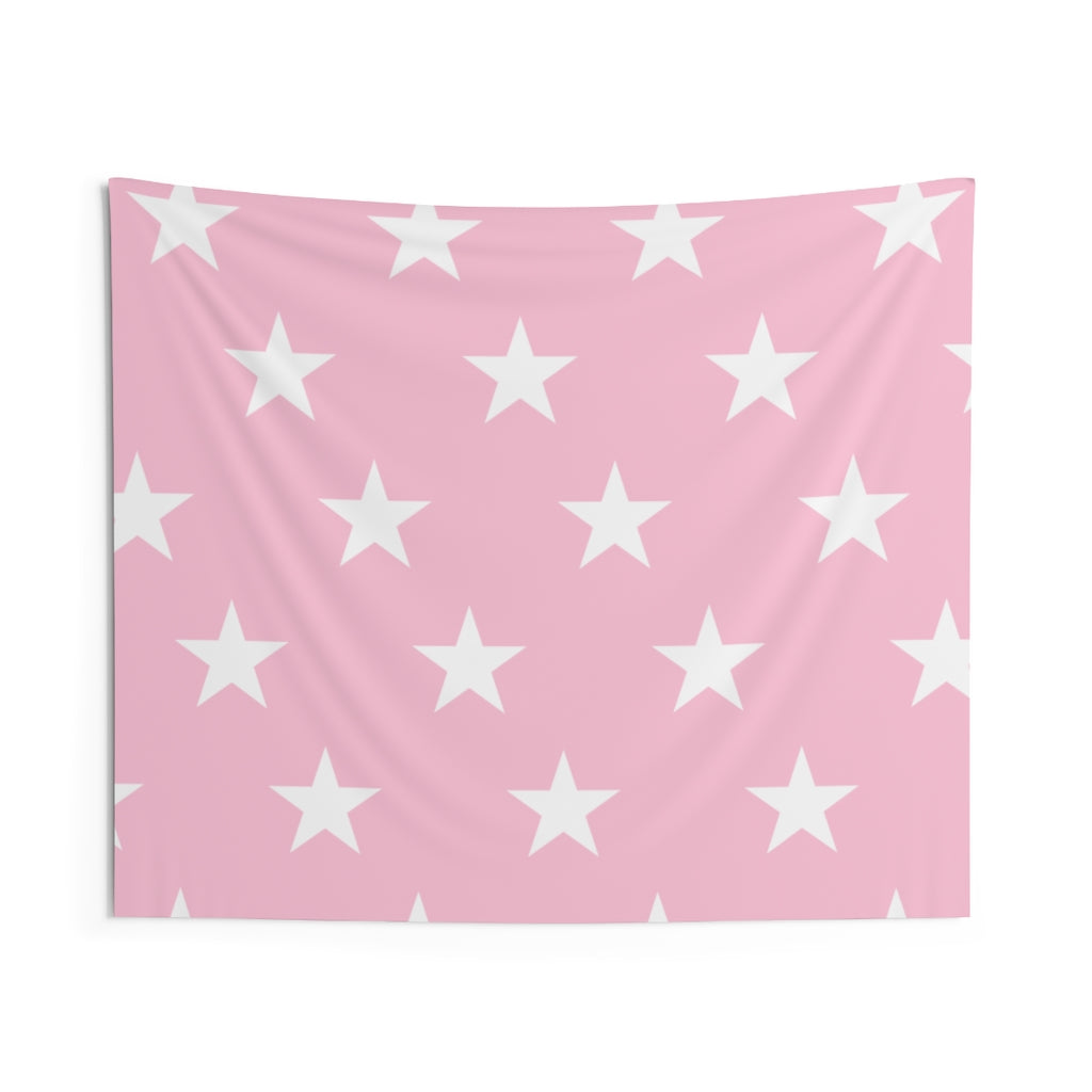 Stars Pink Tapestry