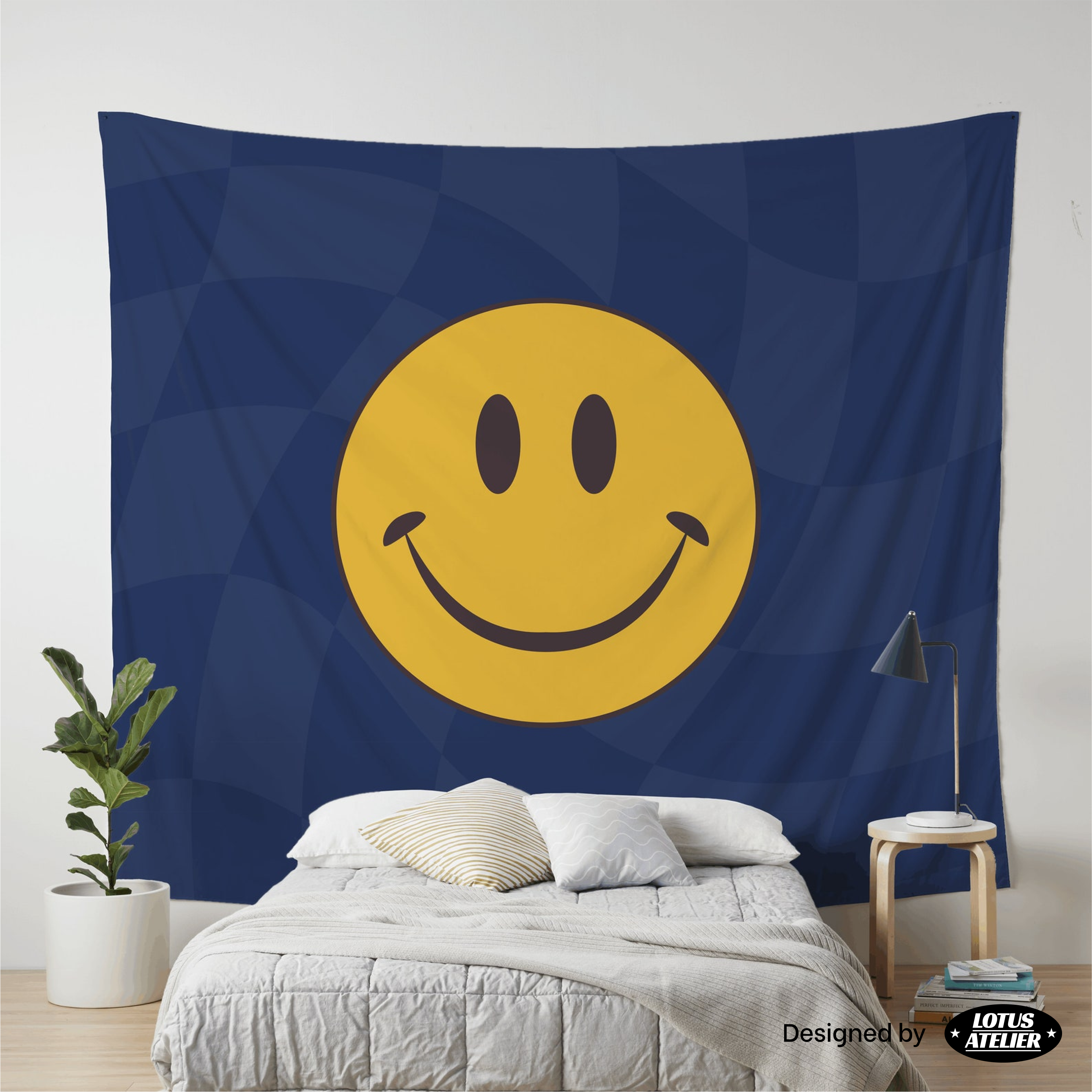 Cool Smiley Face Tapestry