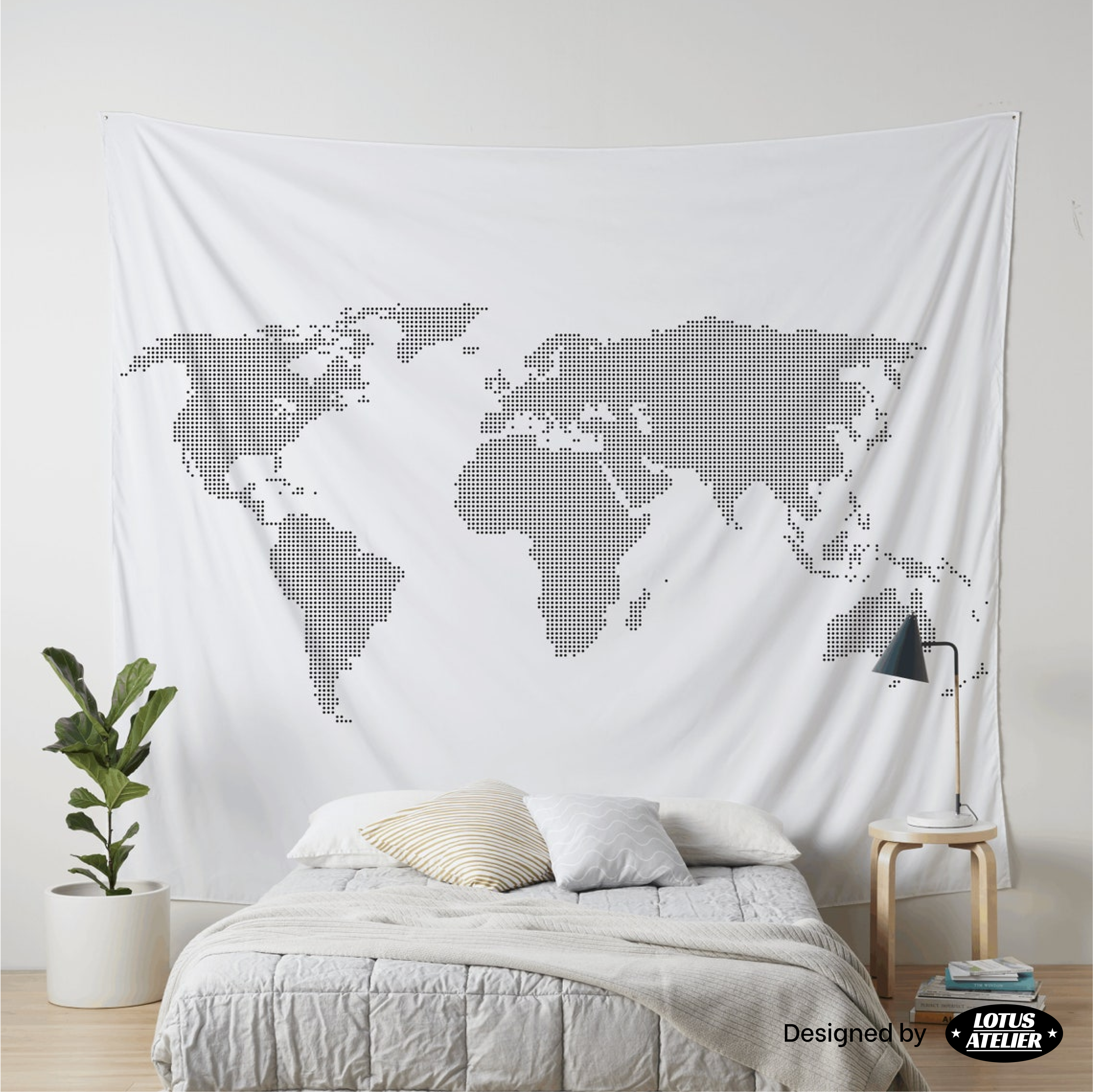 World Map Tapestry