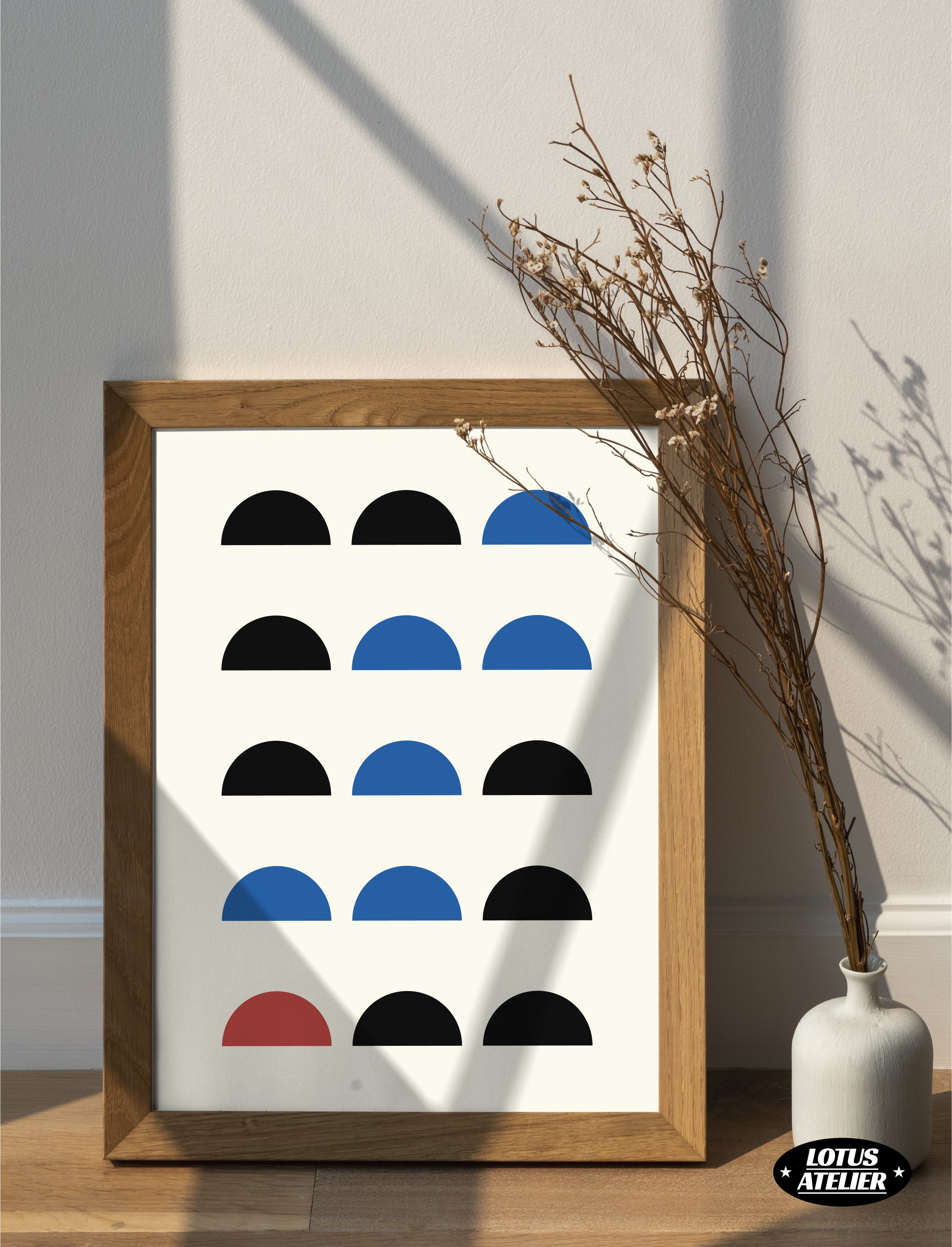 Bauhaus Poster for Room | Simple Modern Room Decor | Retro Room Decor | Aesthetic Posters Wall Art | UNFRAMED