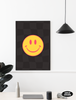 Cool Smiley Face Poster for Bedroom | Trippy Posters & Preppy Room Decor | Bedroom Aesthetic Wall Decor | UNFRAMED