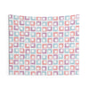 Load image into Gallery viewer, Cute Pink Tapestry | Minimalist Wall Hanging | Midcentury Modern Pattern Abstract Squares | College Dorm Decor | Hippie 70s Tapestry For Girls