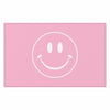 Load image into Gallery viewer, Cute Pink Smiley Face Rug | Preppy Room Decor | College Dorm Room Decor &amp; Teen Girl Bedroom Area Rug | Multiple Sizes