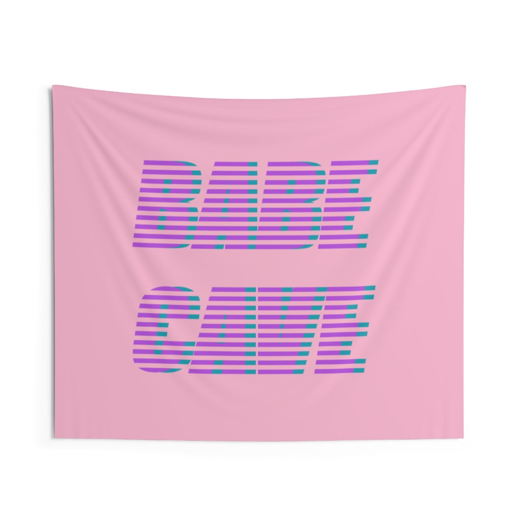 Babe Cave Tapestry Cute | Pink Tapestry for Girls Bedroom | College Dorm Room Decor | Multiple Sizes