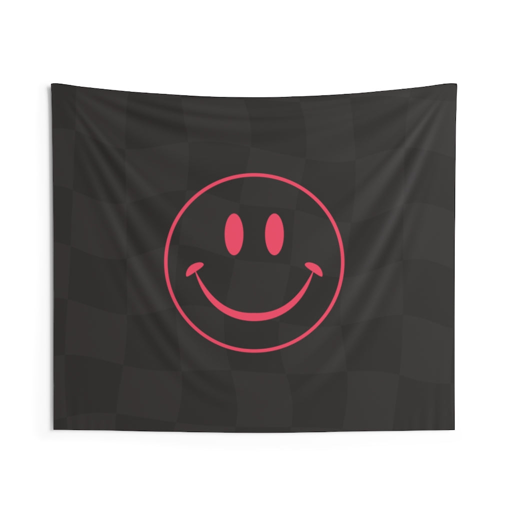 Cool Smiley Face Tapestry for College, Bedroom, Apartments, and Dorm Rooms | Cool Dorm Room Decor | Multiple Sizes