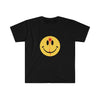 Load image into Gallery viewer, Smiley Face Bullet Hole T Shirt | Unisex Softstyle T-Shirt Gildan 6400 | Alt Clothes